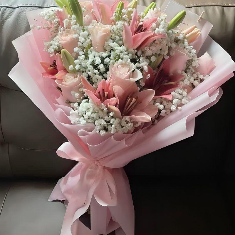 دسته گل رز آدرینا