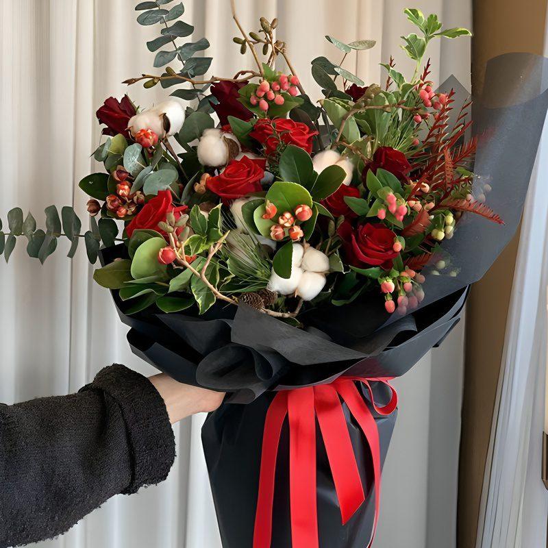 دسته گل رز رایحه