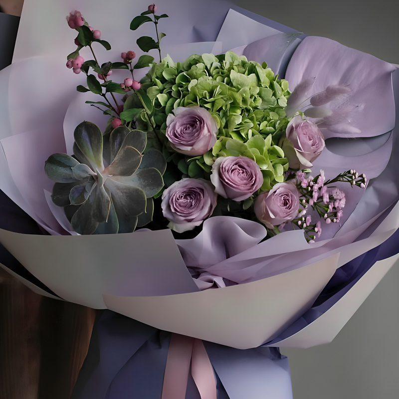 دسته گل رز ژیکان
