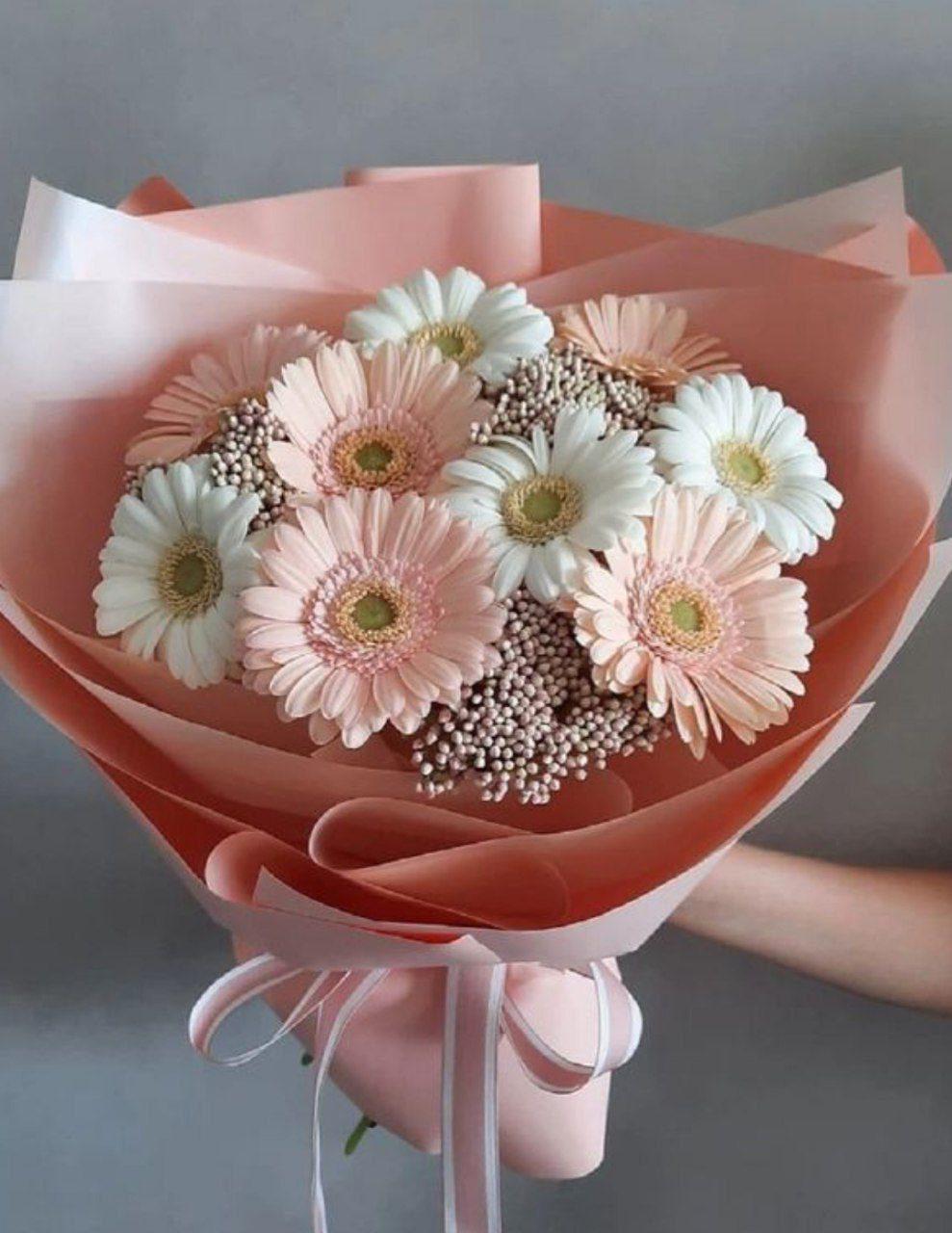 دسته گل ژربرا آبنبات کوهی