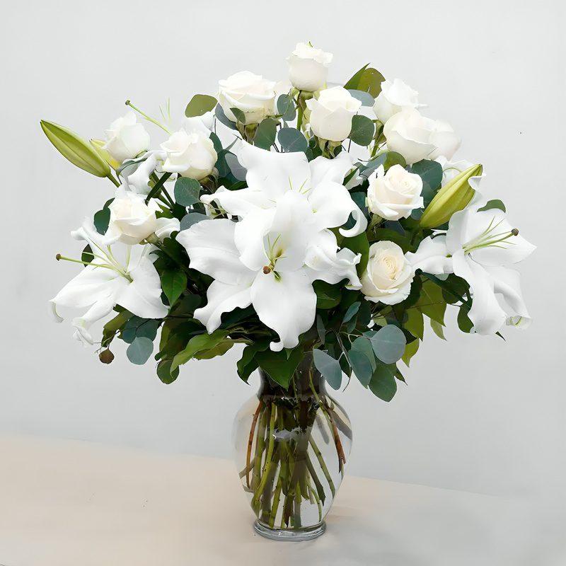 گلدان گل رز لیندا