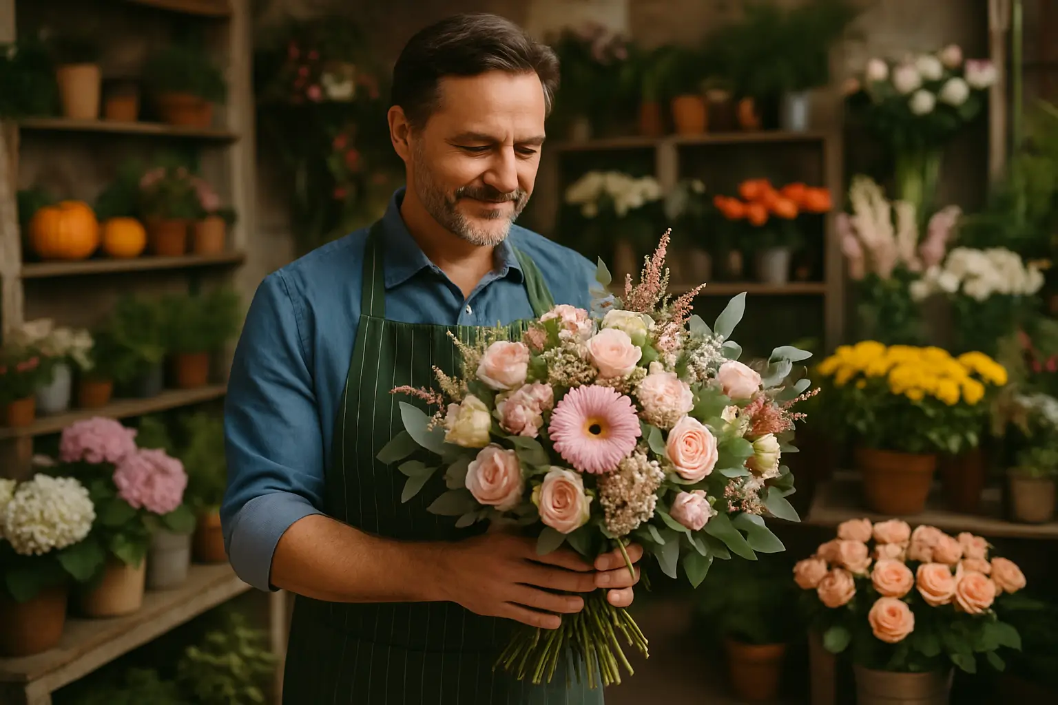 خرید گل از گلفروشی محلی